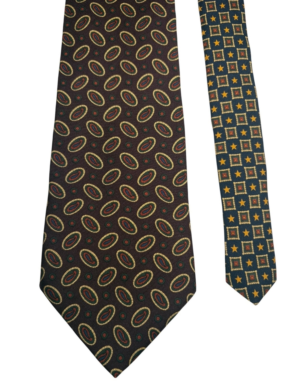 Tommy Hilfiger 100% Silk Purple Paisley Medallion Men's Designer Tie